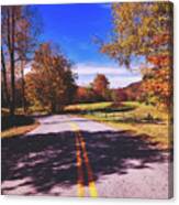 Rural Autumn Drive #1 Canvas Print