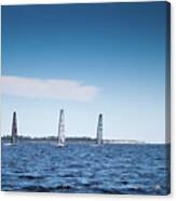 Sailing On The Bay #2 Canvas Print
