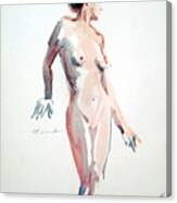 Standing Nude #1 Canvas Print