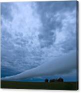 Storm Clouds Near Gravelbourg Saskatchewan #1 Canvas Print