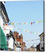 Street Bunting Flags #1 Canvas Print