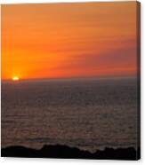 Sundown On The Oregon Coast Canvas Print