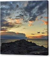 Sunrise At The Wedge #1 Canvas Print