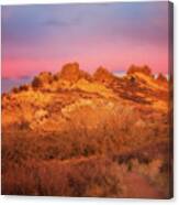 Sunrise On Devil's Backbone, Larimer County, Colorado #1 Canvas Print