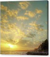 Sunset In The Coast #1 Canvas Print
