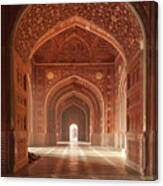 Taj Mahal Mosque Canvas Print