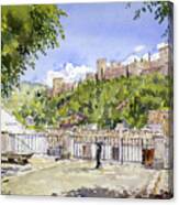 The Alhambra From The Albaicin #2 Canvas Print
