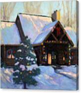The Christmas Cabin #1 Canvas Print