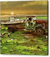 Truck And Car #1 Canvas Print