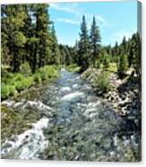 Truckee River In Tahoe City Canvas Print