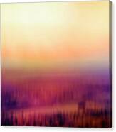Valley Sunrise In Georgia Abstract Canvas Print