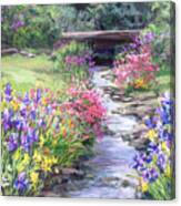 Vandusen Garden Iris Bridge #1 Canvas Print