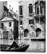 Venice Canal, 1969 #1 Canvas Print
