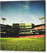 View From The Outfield - Fenway Park #1 Canvas Print
