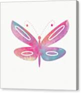 Watercolor Butterfly 2- Art By Linda Woods Canvas Print
