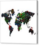 World Map B1 #1 Canvas Print