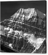 103852 North Face Mt. Edith Cavell Bw Canvas Print