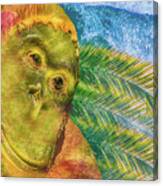 10793 Brass Monkey In Paradise Canvas Print