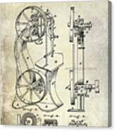 1871 Bandsaw Patent Canvas Print