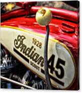 1928 Indian Scout Gas Tank Canvas Print