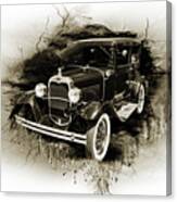 1930 Ford Model A Original Sedan 5538,17 Canvas Print