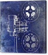 1931 Movie Projector Patent Blue Canvas Print
