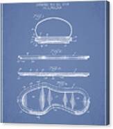 1934 Basket Ball Shoe Patent - Light Blue Canvas Print