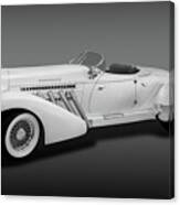 1936 Auburn Supercharged Speedster Convertible  -  1936auburnsupcgdspeedfa170552 Canvas Print
