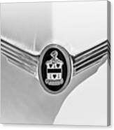 1937 Cord 812 Sc Phaeton Emblem -1200bw Canvas Print