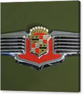 1941 Cadillac 62 Emblem Canvas Print