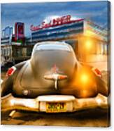 1950 Buick Dynaflow At The Diner Canvas Print