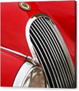 1952 Jaguar Xk 120 Grille Emblem Canvas Print