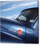 1955 Blue Ford F100 Detail Canvas Print