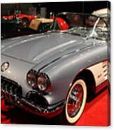 1956 Chevy Corvette Convertible . Front Angle Canvas Print