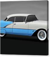 1956 Oldsmobile 88 Two Door Hardtop  -  195688olds2doorgry170806 Canvas Print