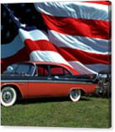 1958 Dodge Coronet And 1935 International Dragster Canvas Print