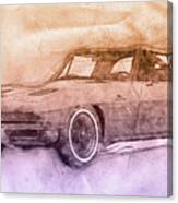 1963 Chevrolet Corvette Sting Ray 2 - 1963 - Automotive Art - Car Posters Canvas Print