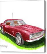 1967 Camaro Muscle Canvas Print