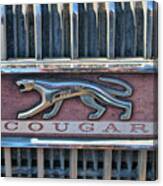 1968 Mercury Cougar Emblem Canvas Print
