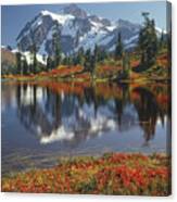 1m4208 Mt. Shuksan And Picture Lake Canvas Print