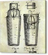 1913 Cocktail Shaker Patent #2 Canvas Print