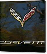 2015 Chevy Corvette Stingray Emblem Canvas Print