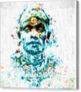 A Tribesman In Dress From Africa #2 Canvas Print