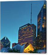 A View From Millenium Park At Dusk Canvas Print