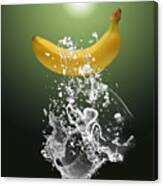 Banana Splash #2 Canvas Print