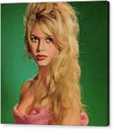 Brigitte Bardot, Vintage Actress #2 Canvas Print