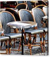 Cafe Terrace In Paris #2 Canvas Print