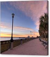 Charleston Waterfront Park Sunrise  #2 Canvas Print