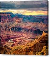 Colorado River Winding Thru Grand Canyon #2 Canvas Print