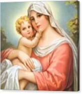 Mary And Baby Jesus #1 Canvas Print